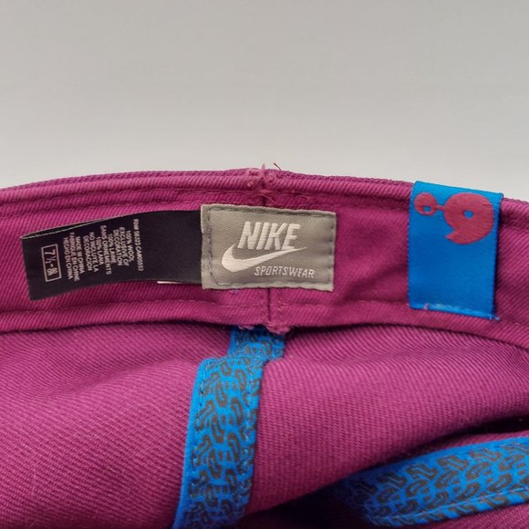 Vintage Nike - 6.0 Old Logo Skateboarding Purple Fitted Wool Flat Cap Sz 7-1/2 - Picture 3 of 6